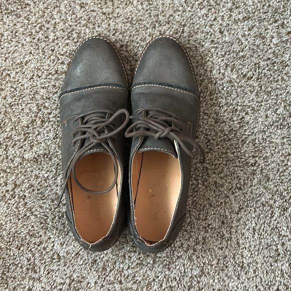 Preowned American Eagle Outfitters Brown Metallic Loafers 6 1/2 6.5 - Picture 6 of 9
